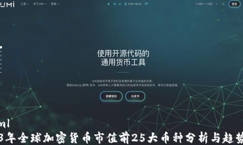 
```xml
2023年全球加密货币市值前25大币种分析与趋势展望